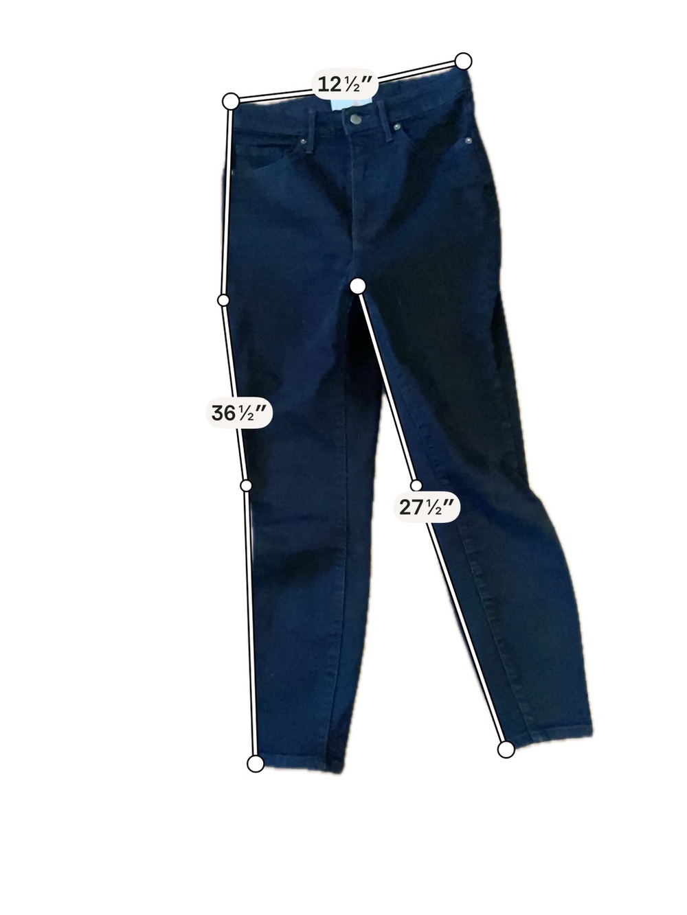Everlane Black High-Rise Skinny Jeans - Picture 4 of 6